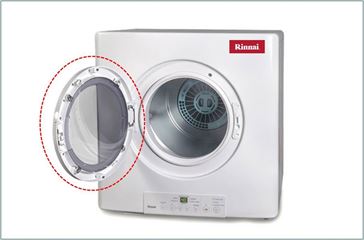 דלת פאנל קדמי למייבש כביסה בגז - Rinnai דגם 9 ק"ג אלקטרוגז (ל.י גזגז בע"מ) - טכנולוגיות גז מתקדמות